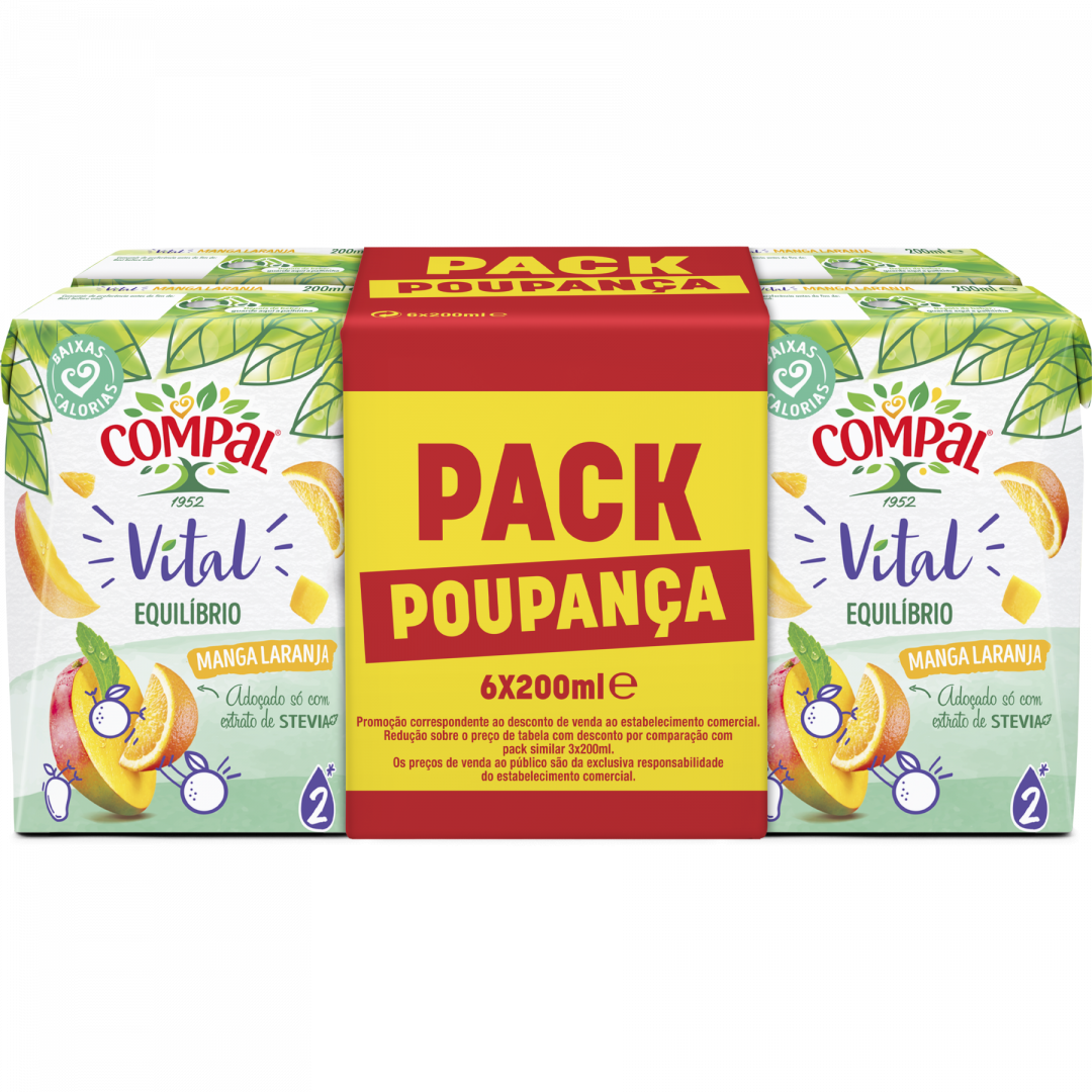 Néctar de Manga Laranja Pack 6