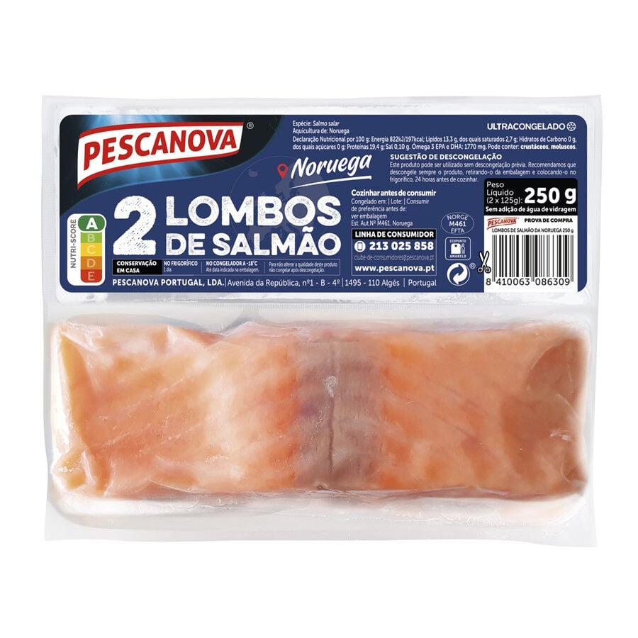Lombos de Salmão Congelados