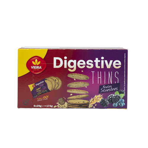 Bolacha Digestiva Thins Frutos Silvestres Pack 6