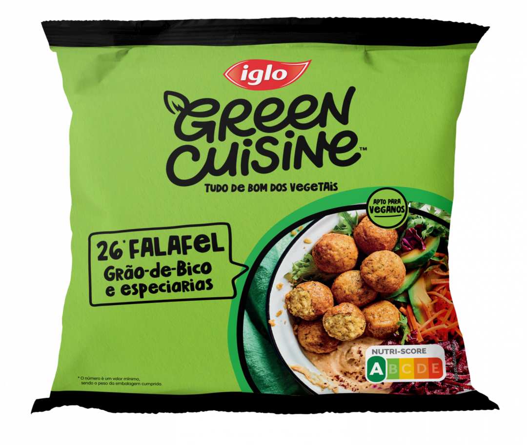 Iglo Green Cuisine Falafel de Grão de Bico e Especiarias, 450g, 26 Unidades, Vegan