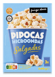 Pipocas Salgadas para Micro-Ondas