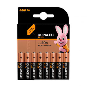 Pilhas Alcalinas Duracell Plus AAA K16