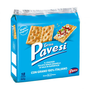 Bolachas Crackers sem Sal na Superfície