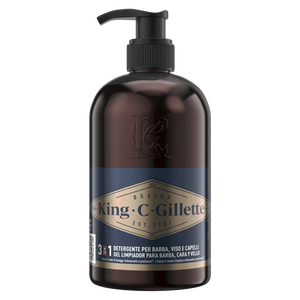 Gel de Limpeza de Barba e Cara King C