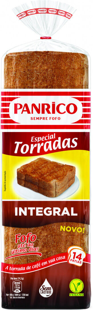 Pão de Forma Integral Especial Torradas