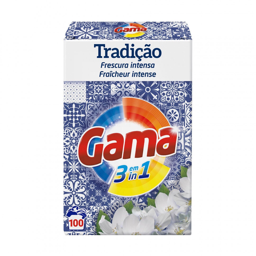 Gama Detergente Máquina Roupa em Pó Tradição, 100 Doses