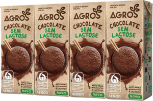 Leite Achocolatado sem Lactose Pack 4