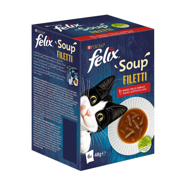 Comida Húmida para Gato Sopa Filetti com Carne