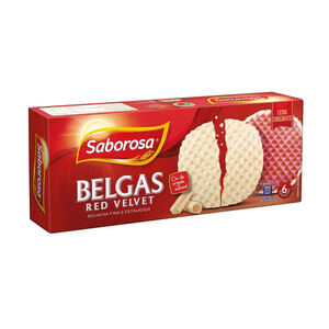 Bolachas Belgas Cobertas com Red Velvet