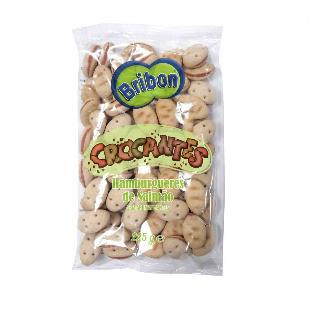 Snack para Cão Hambúrgueres de Salmão Crocantes
