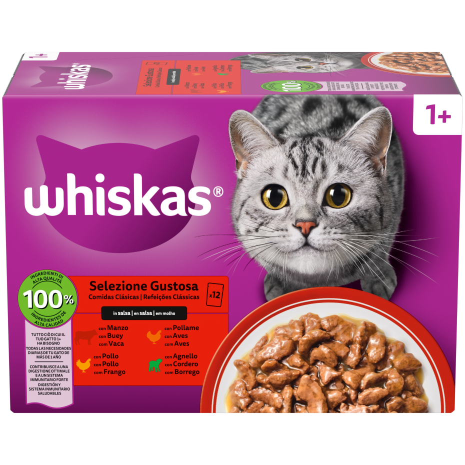 Comida Húmida para Gato Adulto Carnes em Molho