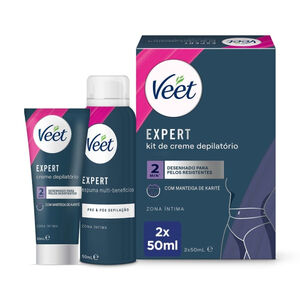 Kit Cremes Depilatórios Expert Zona Íntima