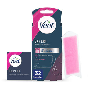 Bandas Depilatórias Cera Expert Facial Pele Normal