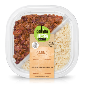 Chilli de Carne com Arroz