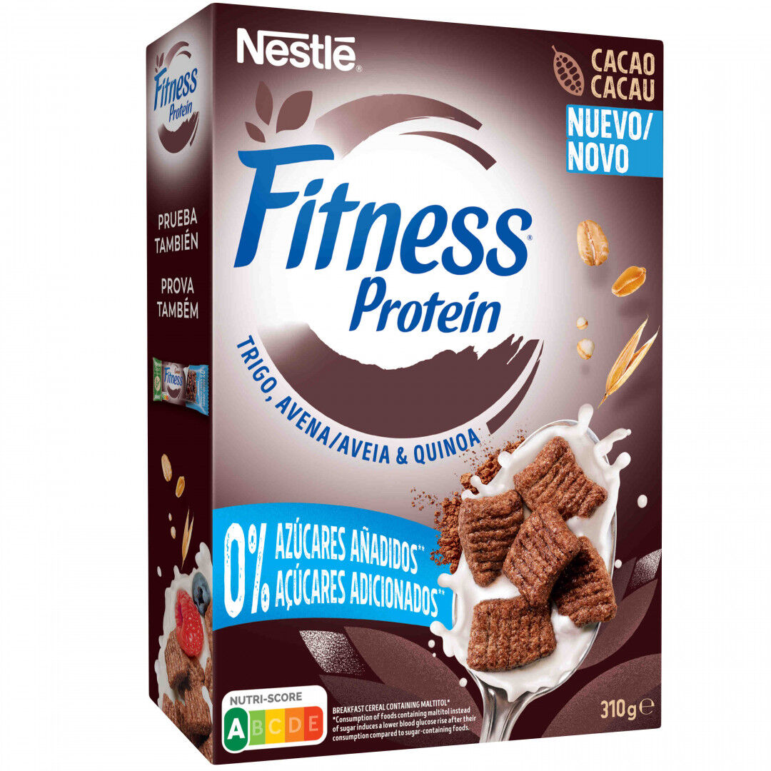 Cereais Fitness Proteína com Trigo, Aveia, Quinoa e Cacau