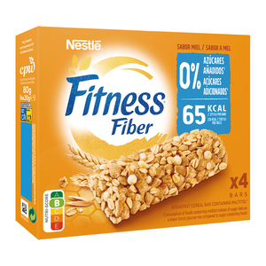 Barras de Cereais Fibra e Mel 0% Açúcar