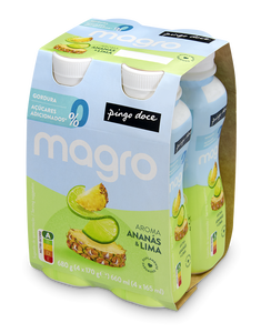Iogurte Líquido Magro 00% Ananás e Lima Pack 4