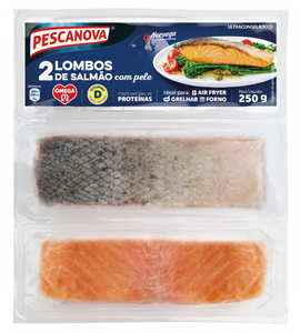 Lombos de Salmão com Pele