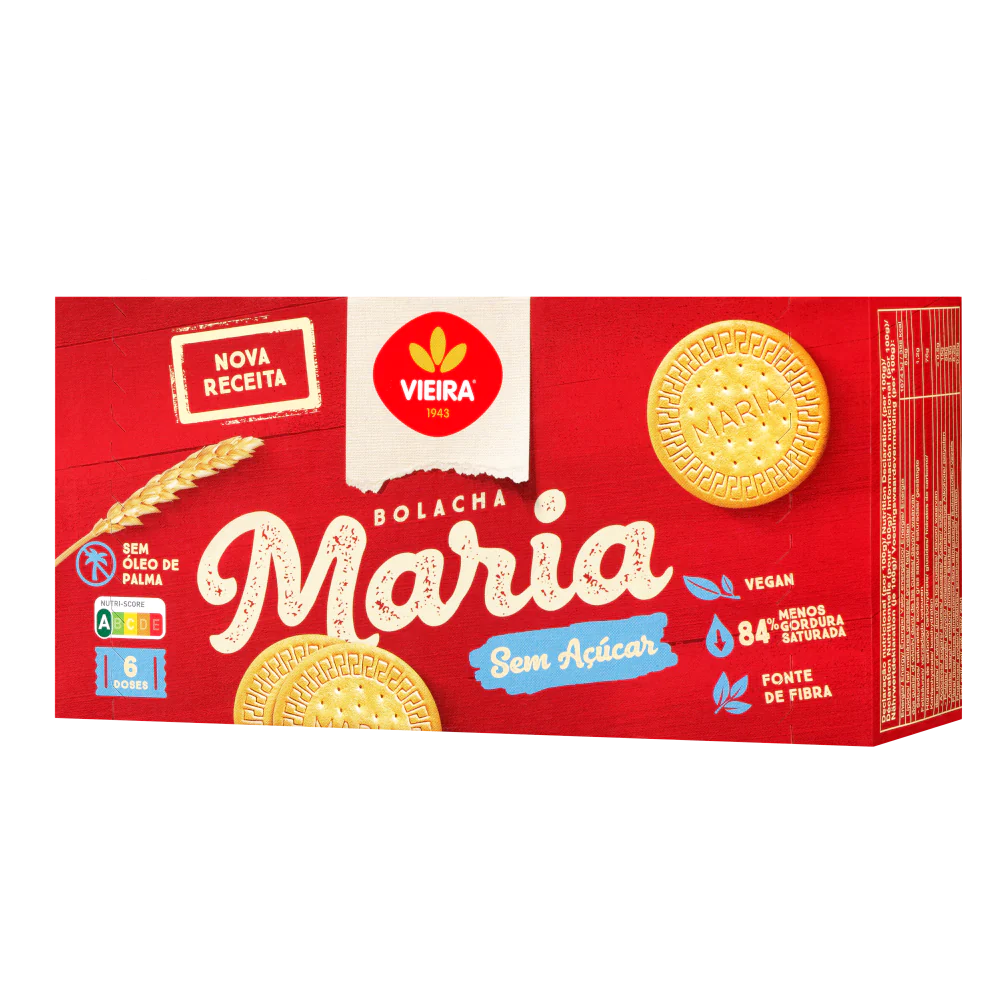 Bolacha Maria sem Açúcar Pack 6