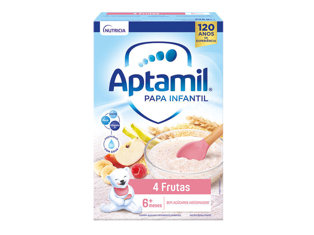 Papa Infantil Farinha Láctea 4 Frutas