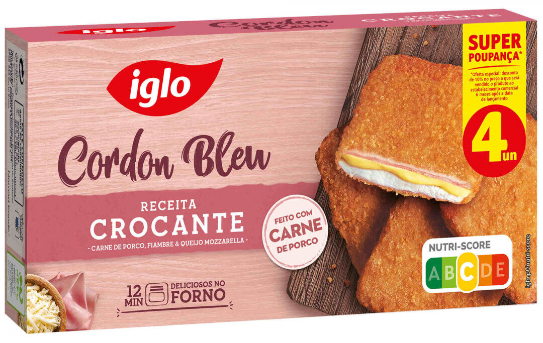 Crocantes de Porco Cordon Bleu Congelados