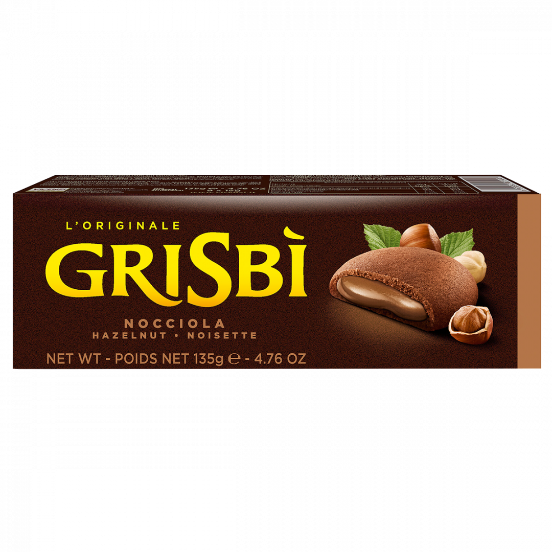Grisbi Bolachas com Recheio de Chocolate de Avelã, 135g