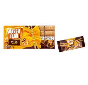 Bolachas Wafer Bites Avelã Pack 5