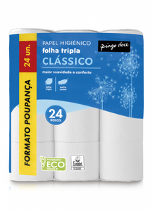 Papel Higiénico 3 Folhas 24 Rolos
