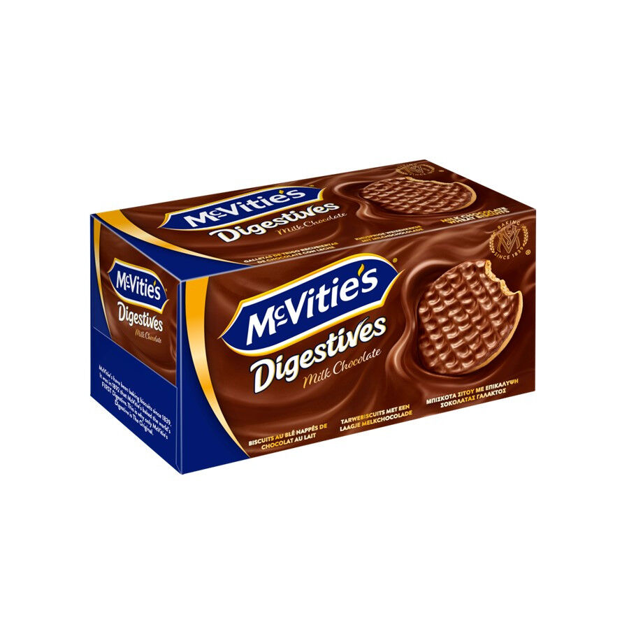 Bolachas Digestivas com Chocolate de Leite
