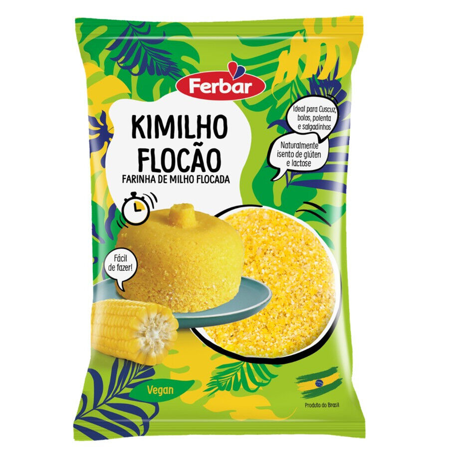Farinha de Milho Flocada Kimilho Flocão