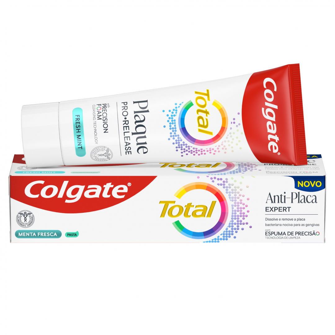 Pasta de Dentes Total Anti-Placa Expert Menta Fresca
