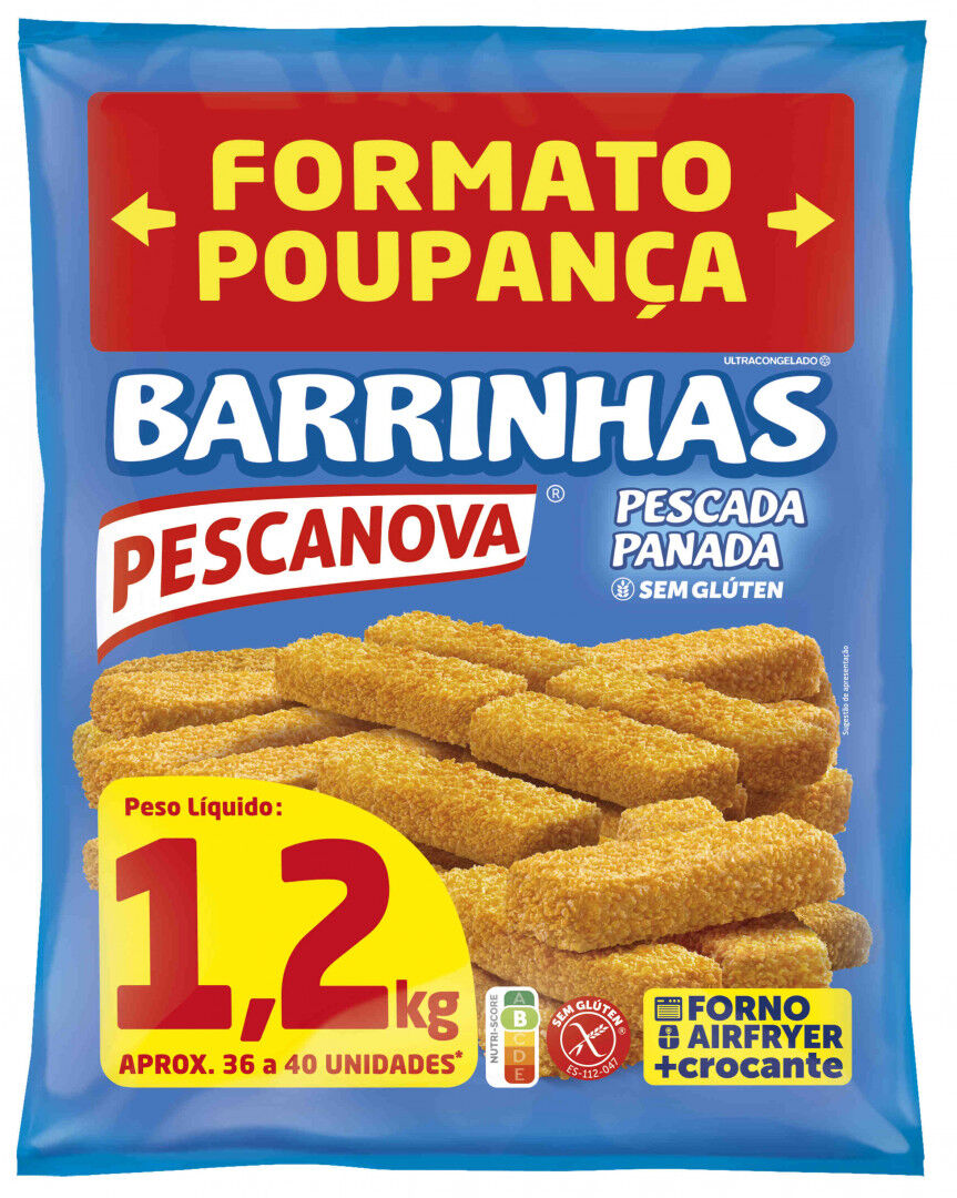 Pescanova Barrinhas de Pescada sem Glúten, 1,2 kg