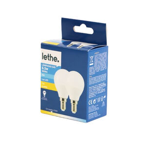 Conjunto 2 LEDS G45 6,5W E14 600LM Lethe