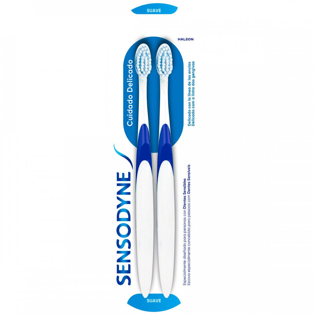 Sensodyne Escovas de Dentes Cuidado Delicado, Pack 2 Unidades
