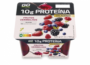 Gelatina Proteica de Frutos Vermelhos Pack 4