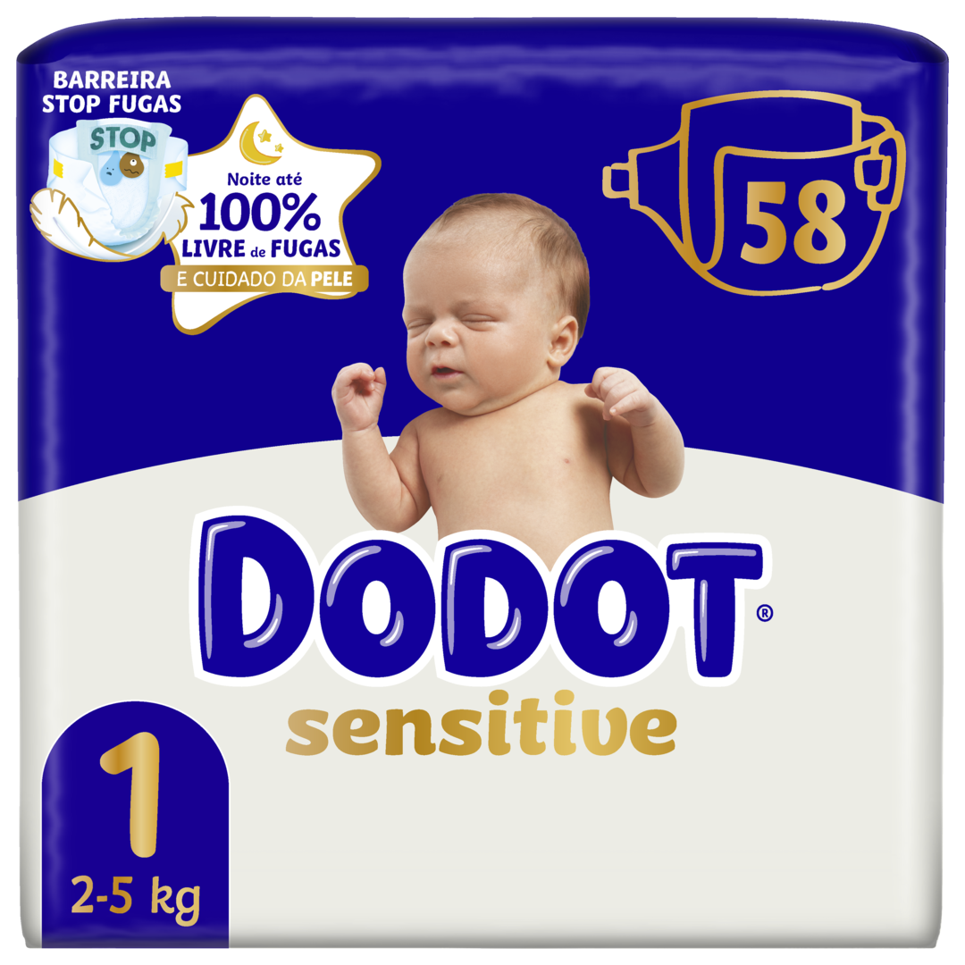 Fraldas Sensitive T1 2-5kg