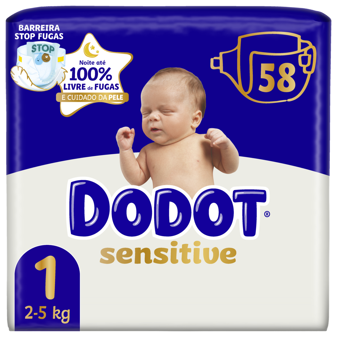 Fraldas Sensitive T1 2-5kg
