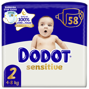 Fraldas Sensitive T2 4-8kg