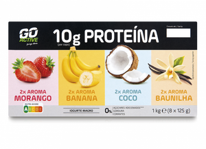 Iogurte Proteína Multipack (Morango, Coco, Banana e Baunilha) Pack 8