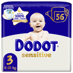 Fraldas Sensitive T3 6-10kg