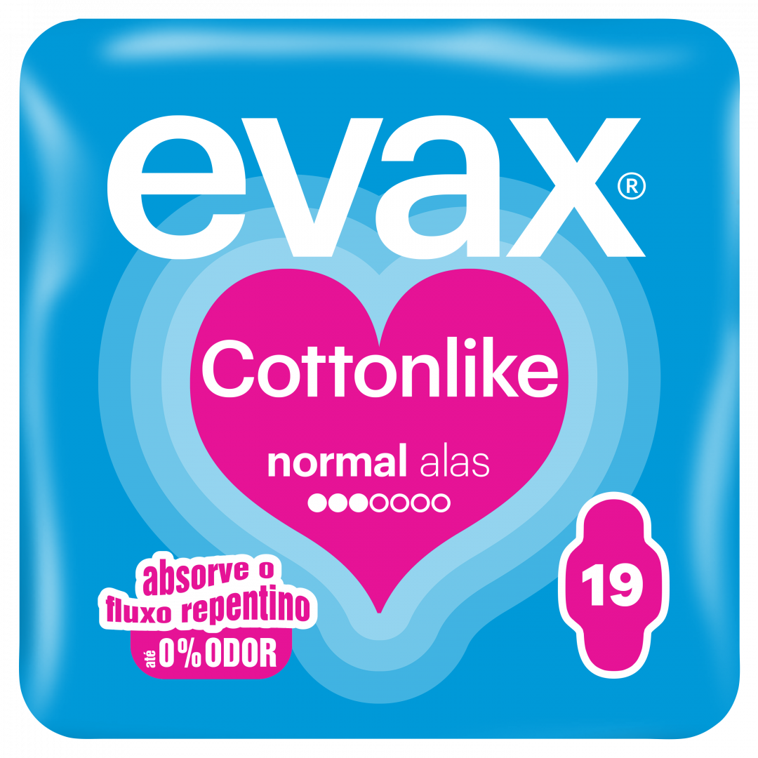 Pensos Higiénicos Cottonlike Normal com Abas 19 un