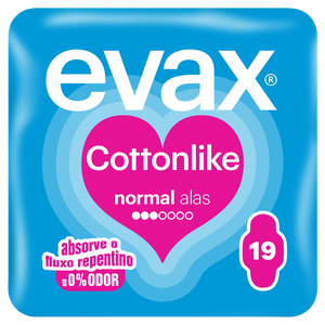 Pensos Higiénicos Cottonlike Normal com Abas