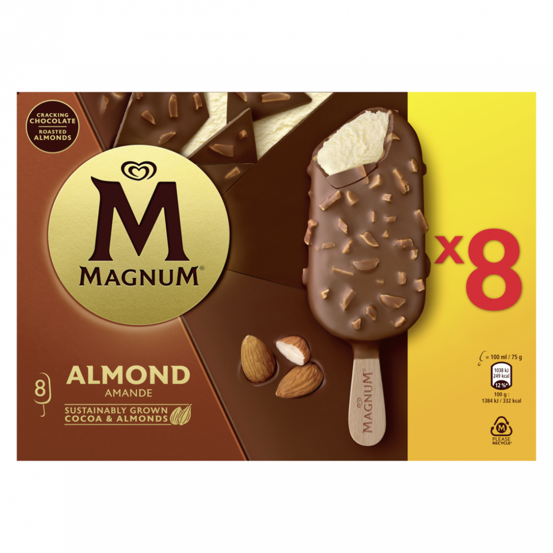 Gelado Chocolate e Amêndoa