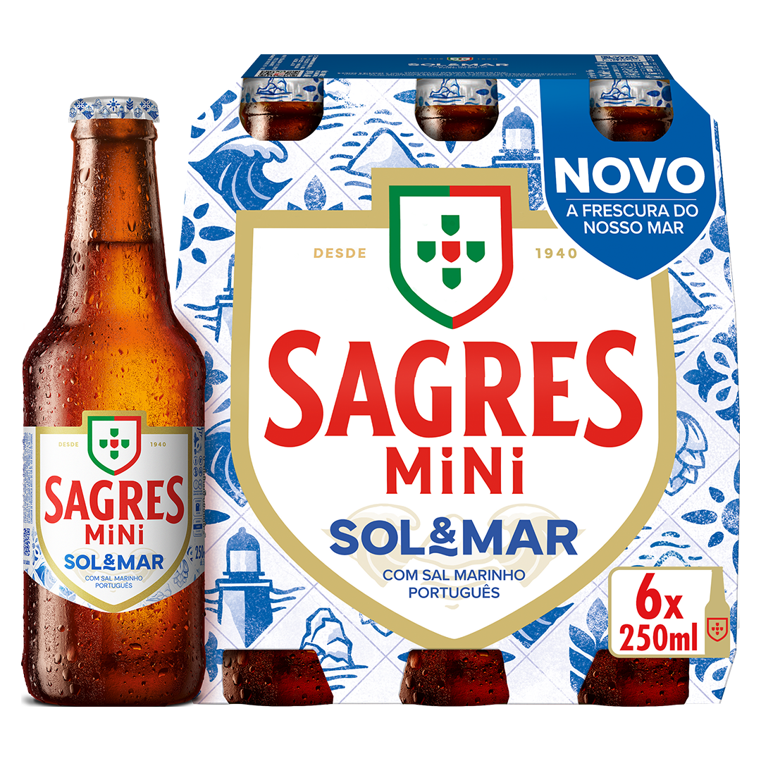 Cerveja com Álcool Sol & Mar Pack 6 Sagres | Pingo Doce