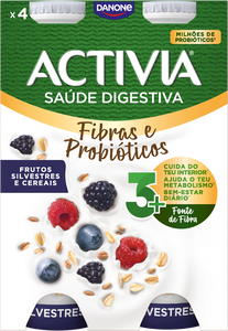 Iogurte Líquido Bífidus Frutos Silvestres e Cereais Pack 4