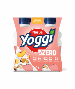 Iogurte Líquido Magro sem Lactose Pêssego e Maracujá 5 Zero Pack 4