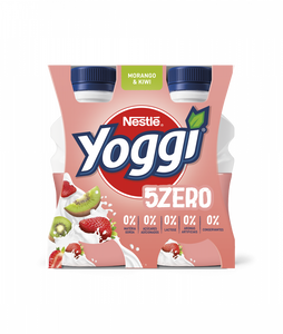 Iogurte Líquido Magro sem Lactose Morango e Kiwi 5 Zero Pack 4