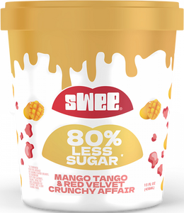 Gelado Vegan de Manga e Red Velvet
