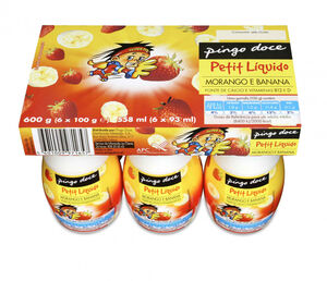 Iogurte Líquido Infantil Petit Morango e Banana Pack 6