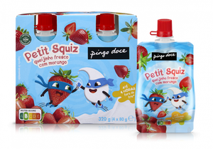 Iogurte Petit Squiz Morango pack 4